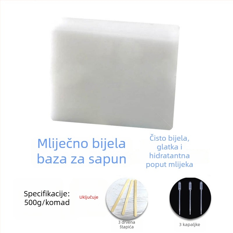 DIY alati za toplinski postup izrade sapuna: baza sapuna, kalup za sapun u obliku kruha i rezač, pigmenti, lonac za otapanje voska i grijač