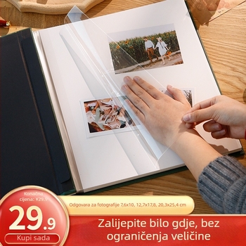 Ručni izrađeni samoljepljivi laminirani fotoalbum, velikog kapaciteta za obiteljske i bebine uspomene, album za pohranu fotografija