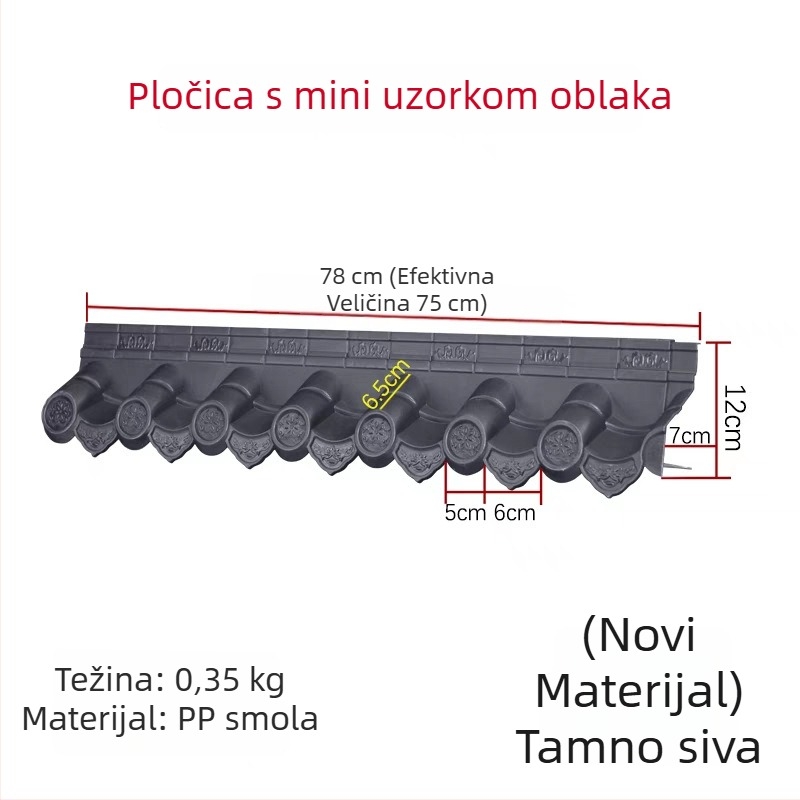 Mini antik zidna pločica u novokineskom stilu, smola, za dnevni boravak i blagovaonu, Huipai stil