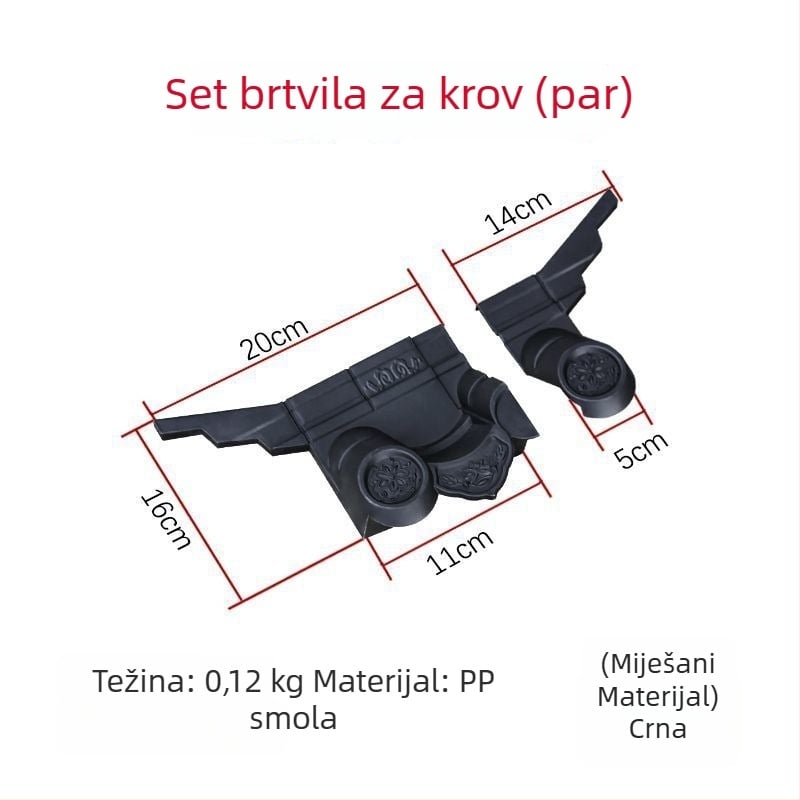 Mini antik zidna pločica u novokineskom stilu, smola, za dnevni boravak i blagovaonu, Huipai stil
