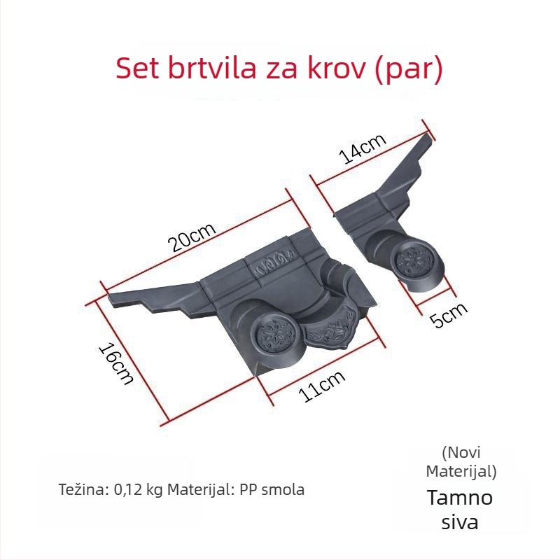 Mini antik zidna pločica u novokineskom stilu, smola, za dnevni boravak i blagovaonu, Huipai stil