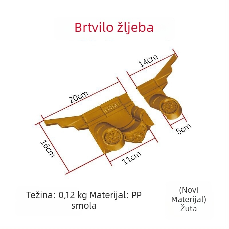 Mini antik zidna pločica u novokineskom stilu, smola, za dnevni boravak i blagovaonu, Huipai stil