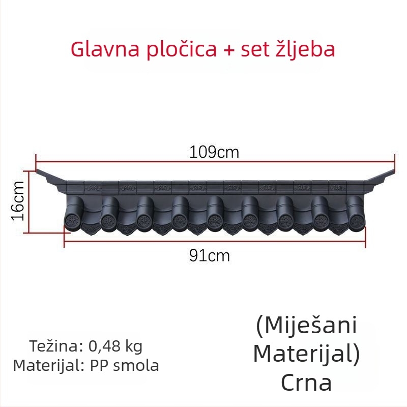 Mini antik zidna pločica u novokineskom stilu, smola, za dnevni boravak i blagovaonu, Huipai stil