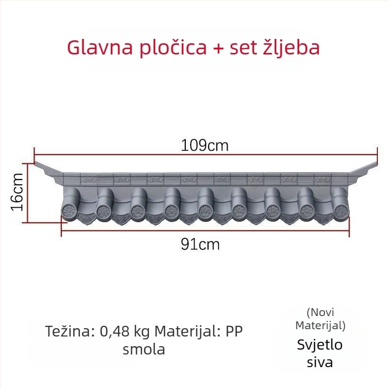 Mini antik zidna pločica u novokineskom stilu, smola, za dnevni boravak i blagovaonu, Huipai stil