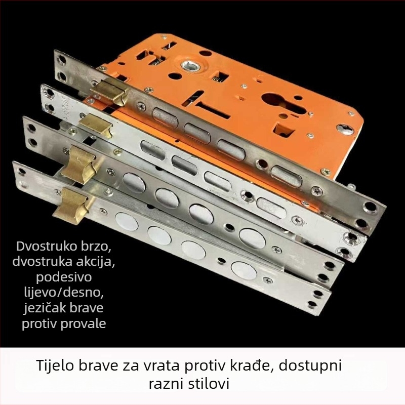 Tijelo brave za sigurnosna vrata: četvrtasta glava 24.240, krušna glava 30.240, jednokratni i dvostruki aktivni mehanizam, univerzalni tip