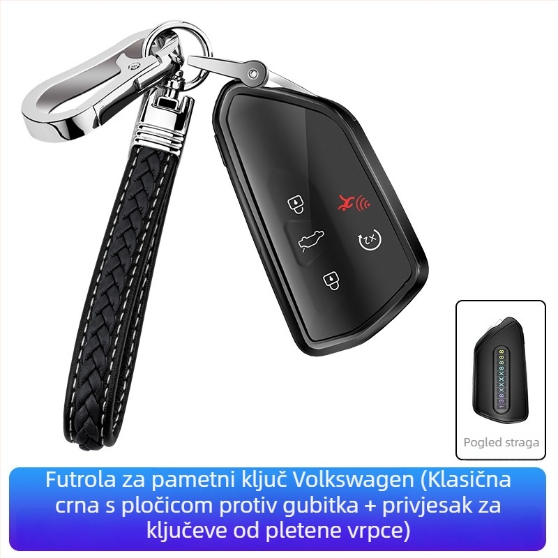 TPU futrola za VW ključeve — kompatibilna s Golf, Sagitar, Tiguan, Lavida, Bora, Polo, Teramont i Lingdu — etnički dizajn
