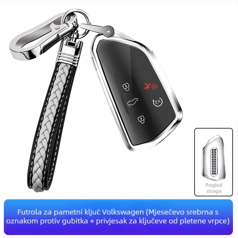 TPU futrola za VW ključeve — kompatibilna s Golf, Sagitar, Tiguan, Lavida, Bora, Polo, Teramont i Lingdu — etnički dizajn
