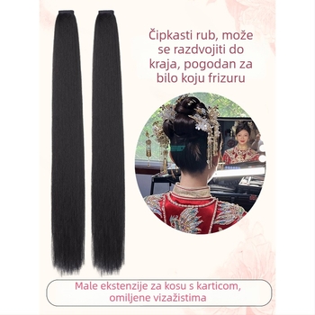 Hanfu inspirirana perika, bez šavova, jedinstveni dio za ravnu kosu i antički izgled