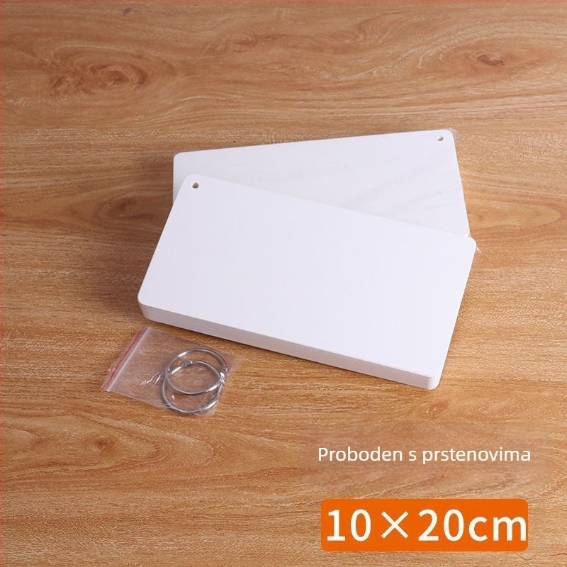 Prazna kartica s zaobljenim kutovima, tvrdi karton 350 g, kartica za riječi za učenje engleskog