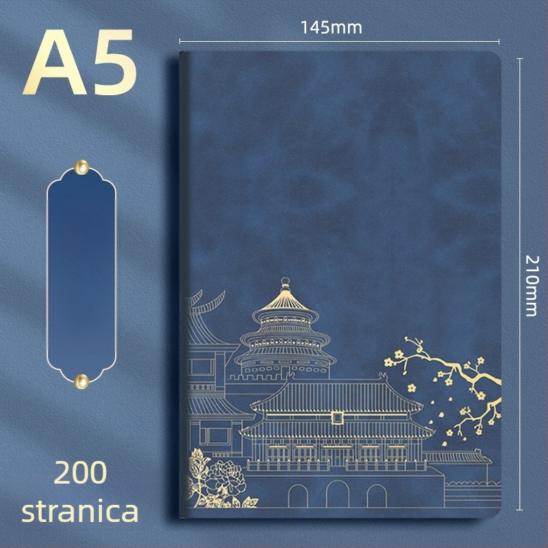 A5 bilježnica darovni set – luksuzni rokovnik i olovka s mogućnošću prilagodbe logotipa, prijenosno