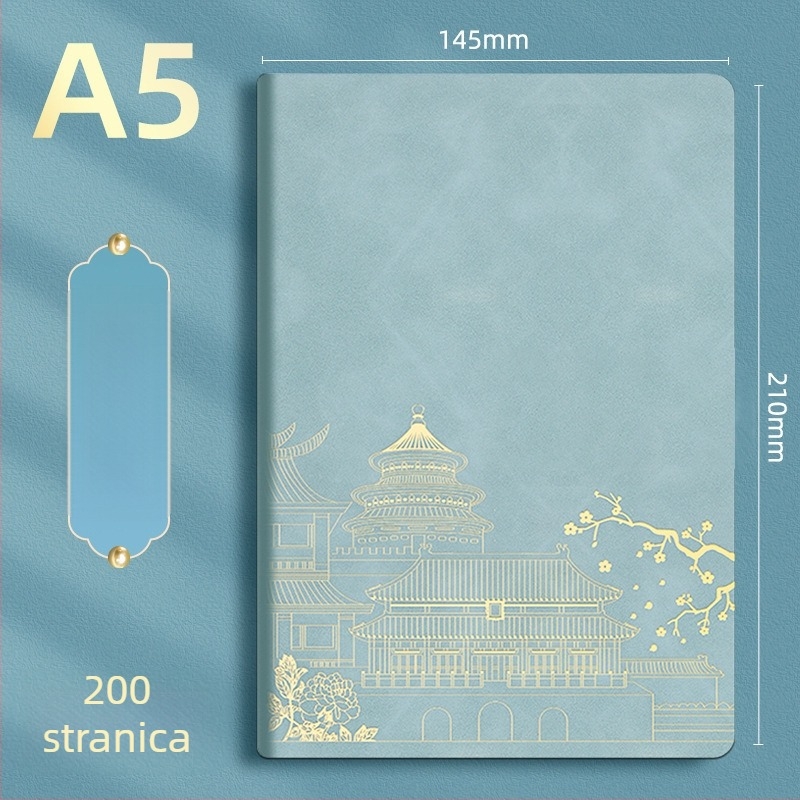 A5 bilježnica darovni set – luksuzni rokovnik i olovka s mogućnošću prilagodbe logotipa, prijenosno
