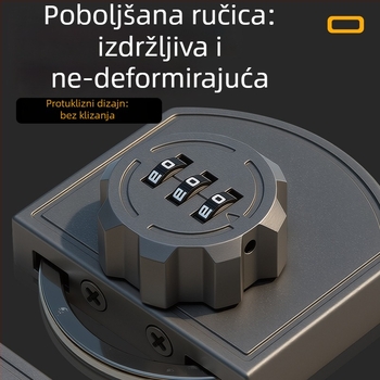 Brava bez bušenja za ladice i klizna vrata, dvostruka brava, mehanizam guranje-povlačenje za namještaj i skladištenje