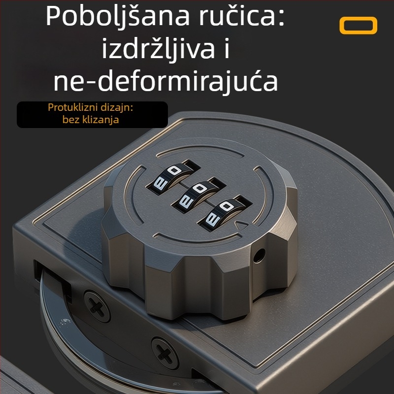 Brava bez bušenja za ladice i klizna vrata, dvostruka brava, mehanizam guranje-povlačenje za namještaj i skladištenje