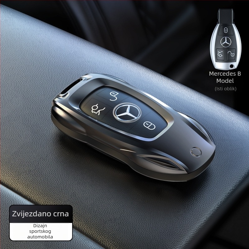 Kućište ključa Mercedes-Benz od cinkovog legura – zaštitna metalna kućišta za E300L, C260L, GLC, A200, C200, GLE