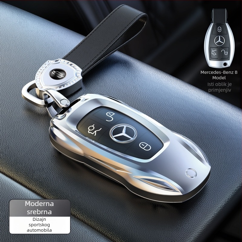 Kućište ključa Mercedes-Benz od cinkovog legura – zaštitna metalna kućišta za E300L, C260L, GLC, A200, C200, GLE