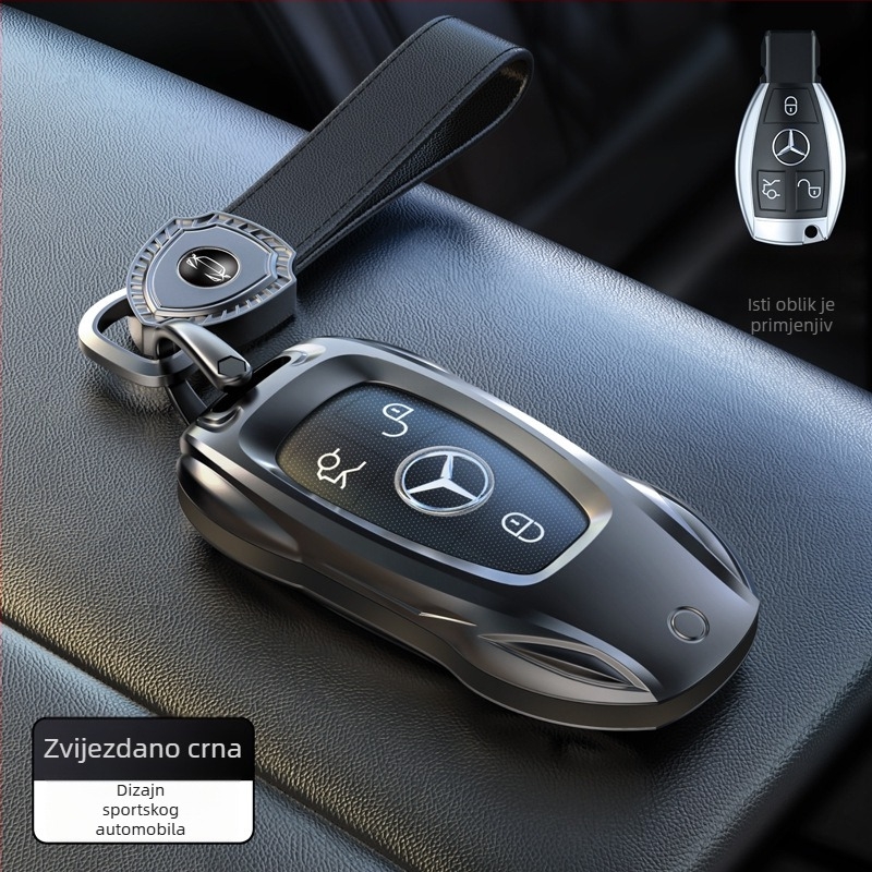 Kućište ključa Mercedes-Benz od cinkovog legura – zaštitna metalna kućišta za E300L, C260L, GLC, A200, C200, GLE