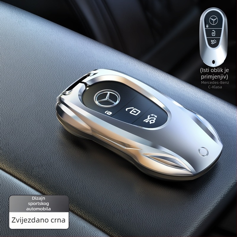 Kućište ključa Mercedes-Benz od cinkovog legura – zaštitna metalna kućišta za E300L, C260L, GLC, A200, C200, GLE