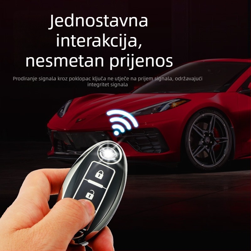 Futrola za ključ Nissan Sylphy 14. generacije, Enjoy izdanje – TPU, elektroplating detalji, unutarnji automobilski dodaci
