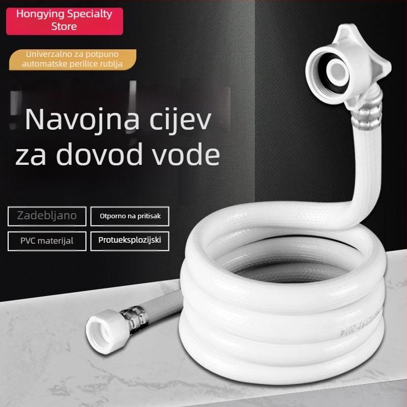 Univerzalno crijevo za dovod vode u perilicu rublja, PVC produžni navoj s 4-nitnim