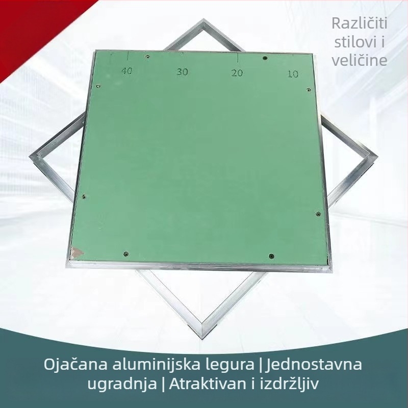 Skriti pristupni panel za strop od gipsane ploče, aluminijska legura