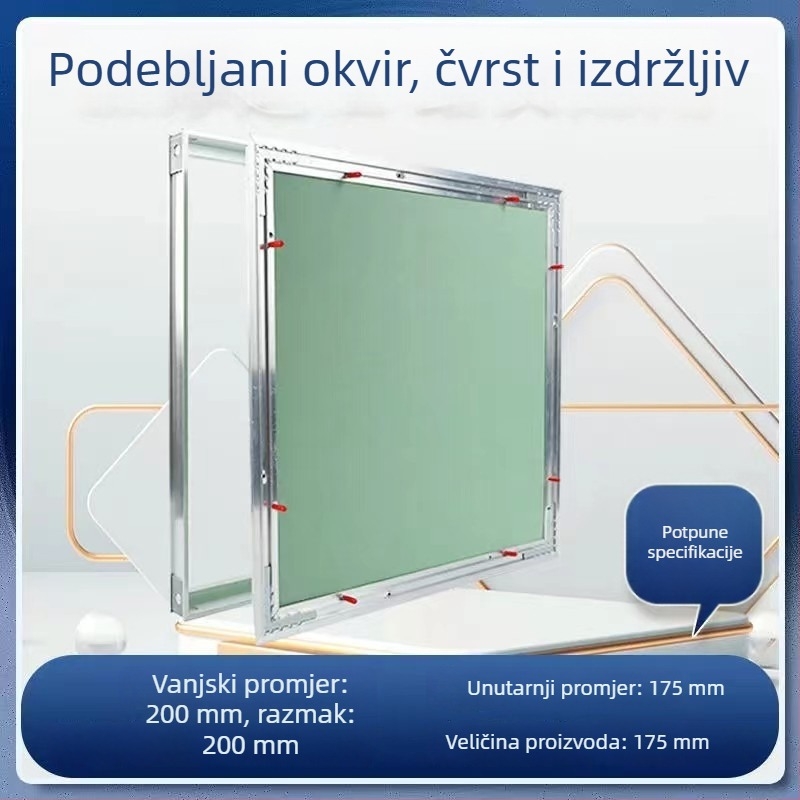 Skriti pristupni panel za strop od gipsane ploče, aluminijska legura