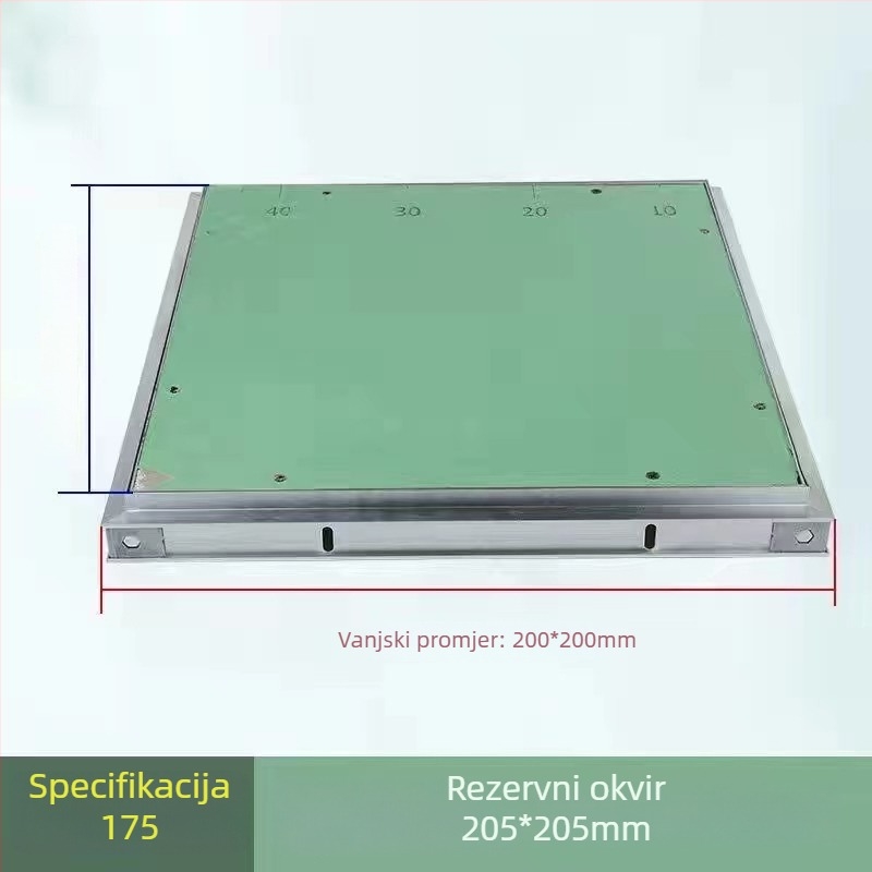 Skriti pristupni panel za strop od gipsane ploče, aluminijska legura