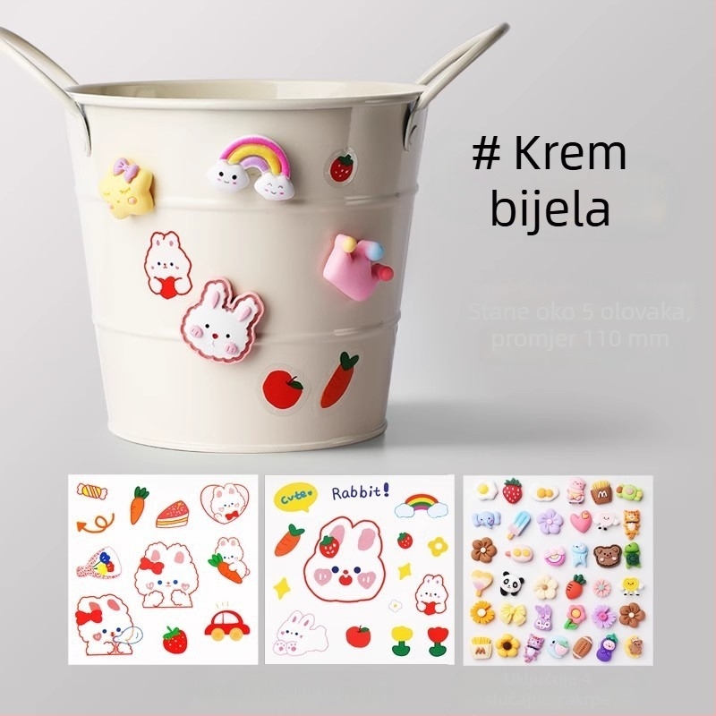 Kreativni držač olovke od kovanog željeza s velikim kapacitetom, stolni organizator za učenike, minimalistički dizajn