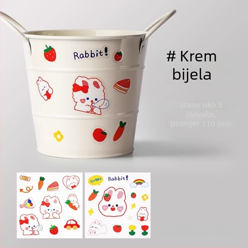Kreativni držač olovke od kovanog željeza s velikim kapacitetom, stolni organizator za učenike, minimalistički dizajn