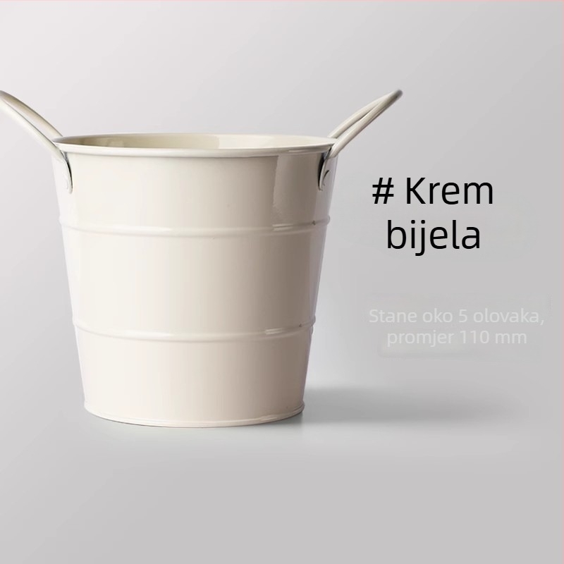 Kreativni držač olovke od kovanog željeza s velikim kapacitetom, stolni organizator za učenike, minimalistički dizajn