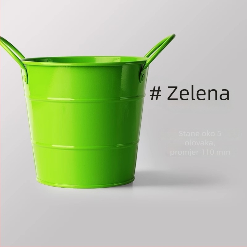 Kreativni držač olovke od kovanog željeza s velikim kapacitetom, stolni organizator za učenike, minimalistički dizajn