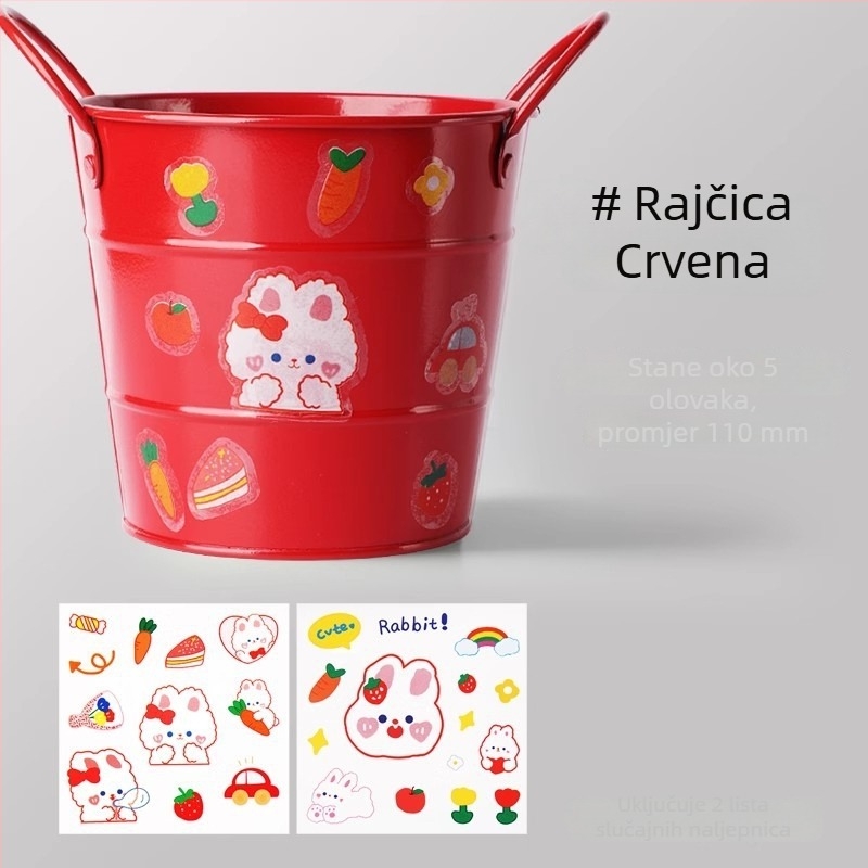 Kreativni držač olovke od kovanog željeza s velikim kapacitetom, stolni organizator za učenike, minimalistički dizajn