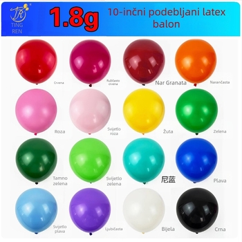 10-inčni mat kružni latex baloni za vjenčanja, zabave i rođendane