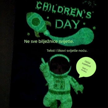 Kreativni Zakka rokovnik sa zvjezdanim nebom i Putujućom Zemljom – komplet školskog uredskog pribora za učenike