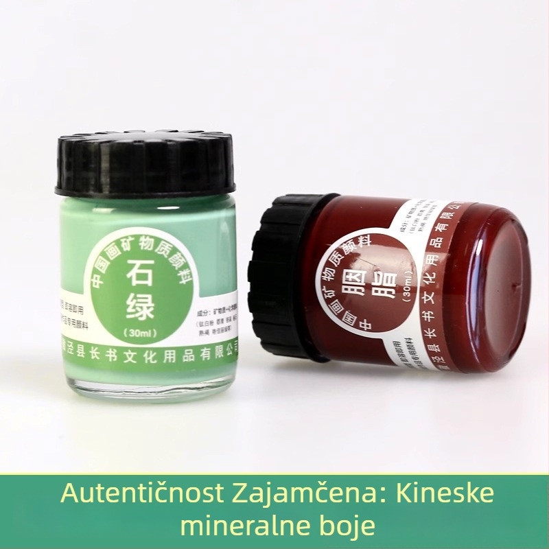 Profesionalni set pigmenata za kinesko slikanje, 19 boja, materijali za kinesko slikanje, Gongbi/Xieyi pejzaži za početnike