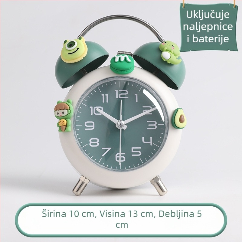 2025 Pametni mini budilnik za učenike osnovne i srednje škole, svjetleći brojčanik u mraku, napajanje baterijama, sladak stil