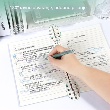 Bilježnica s odvojivim listovima formata B5, jednostavna i elegantna za studente i srednjoškolce