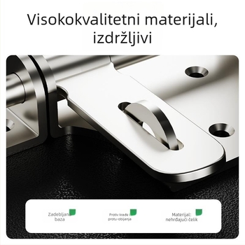 Brava bez bušenja za drvena vrata, protivkrađna, površinska montaža, klasični stil
