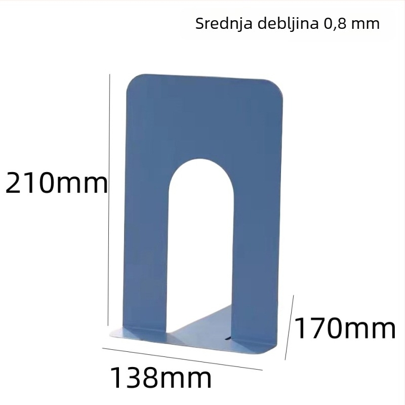 Čvrsti metalni držač za knjige, za stolni ured i knjižnicu
