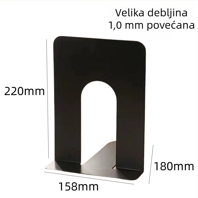Čvrsti metalni držač za knjige, za stolni ured i knjižnicu