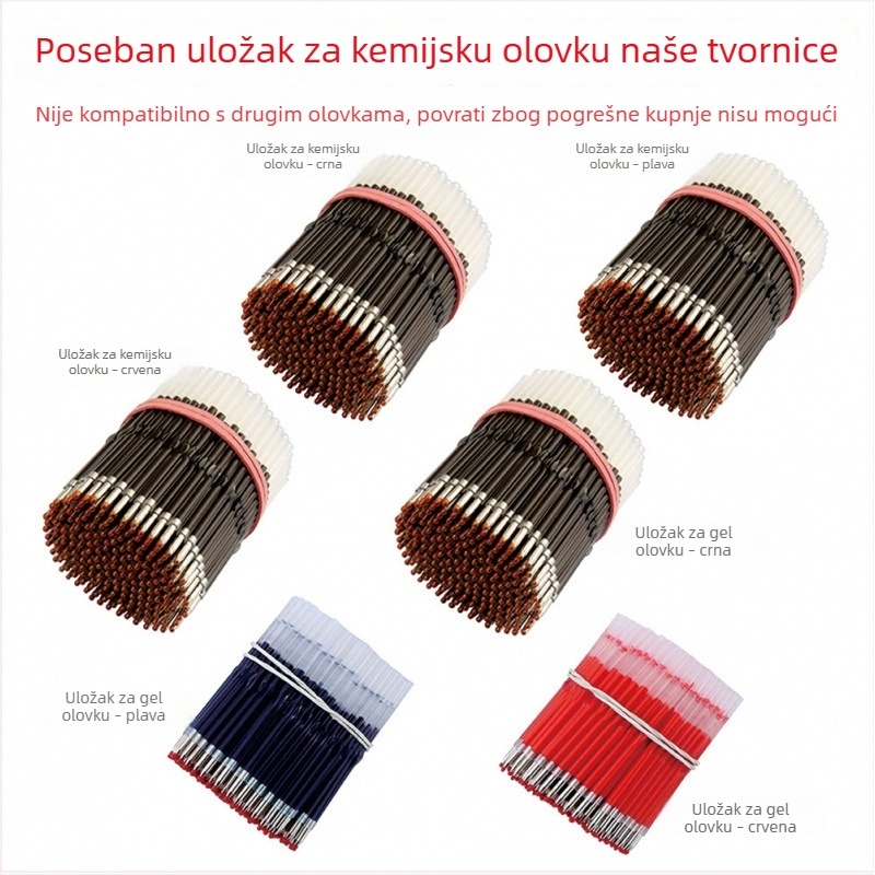 Zamjensko jezgro za pero s perlicama – 1,0 mm refili kugličnog/gelnog pera i zaslon na dodir