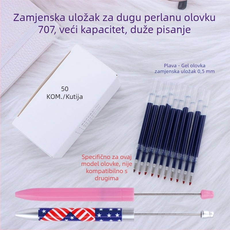 Zamjensko jezgro za pero s perlicama – 1,0 mm refili kugličnog/gelnog pera i zaslon na dodir