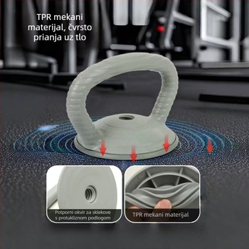 Podešavajuća višefunkcionalna ručka za snagu — za bućice, šipke i kettlebell — podrška za podizanje kukova i sklekove