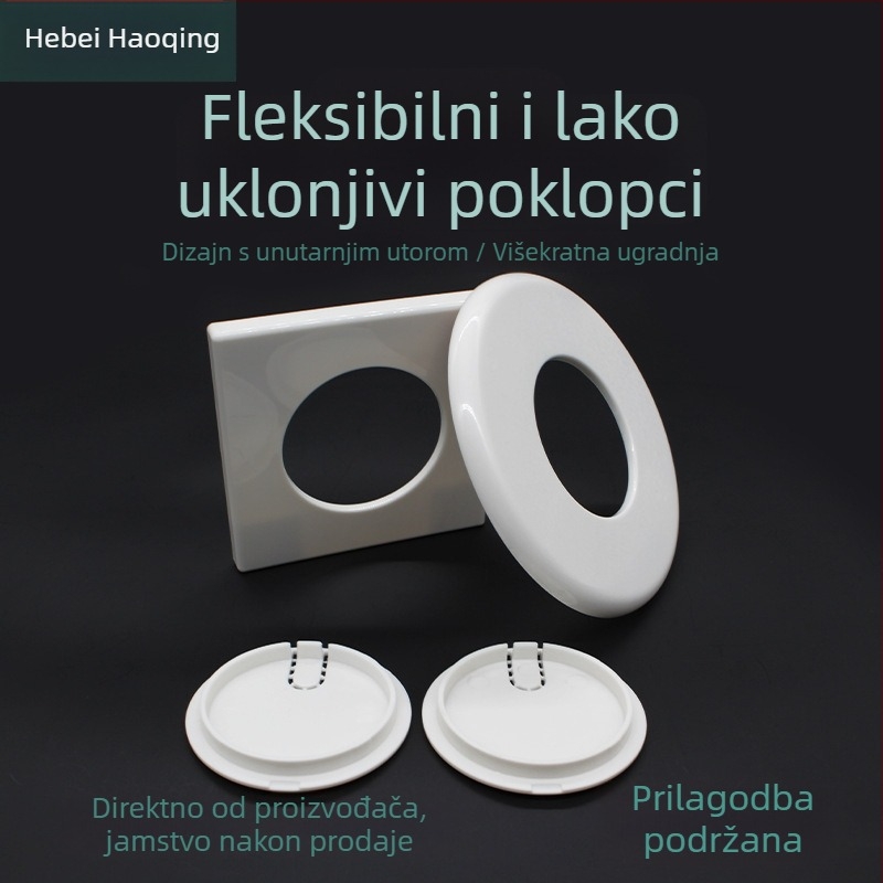 Dekorativni poklop za rupe u stijenci, kvadratni poklop za TV kablove i klimatizacijski uređaj