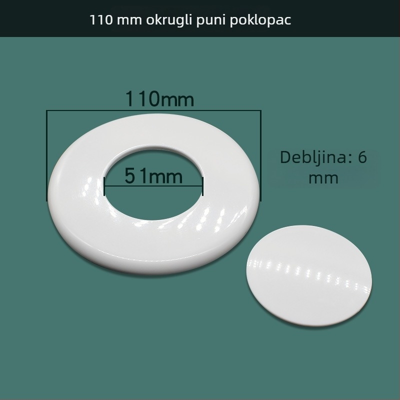 Dekorativni poklop za rupe u stijenci, kvadratni poklop za TV kablove i klimatizacijski uređaj