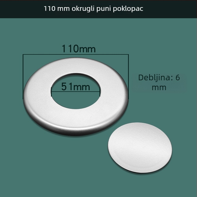 Dekorativni poklop za rupe u stijenci, kvadratni poklop za TV kablove i klimatizacijski uređaj