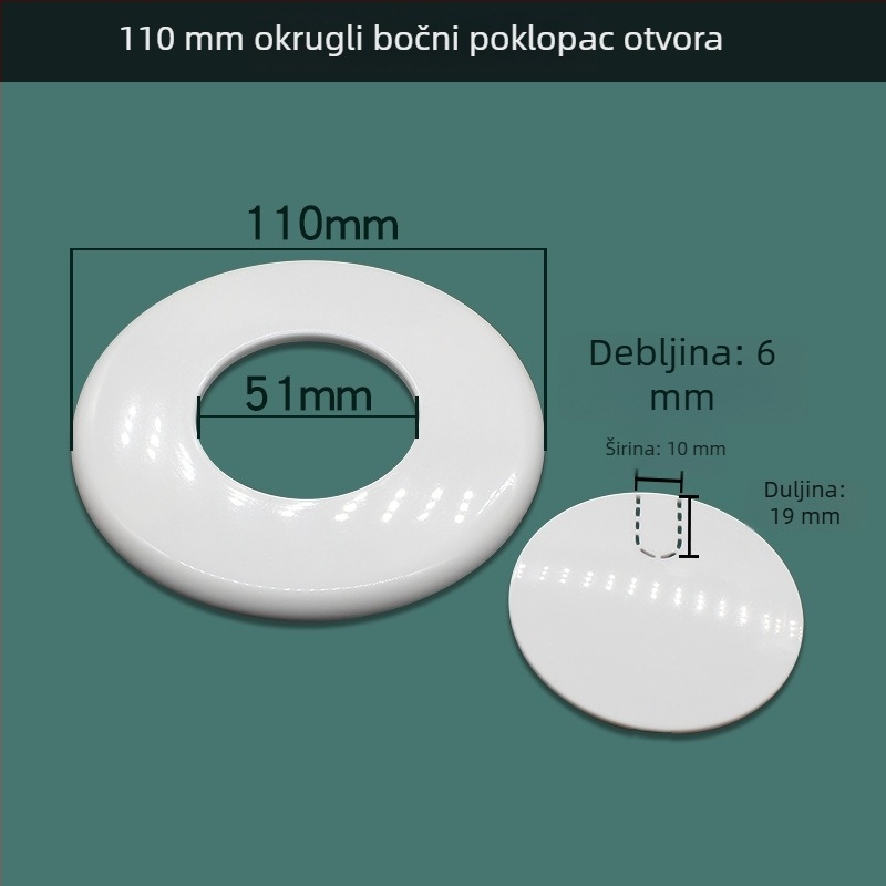 Dekorativni poklop za rupe u stijenci, kvadratni poklop za TV kablove i klimatizacijski uređaj