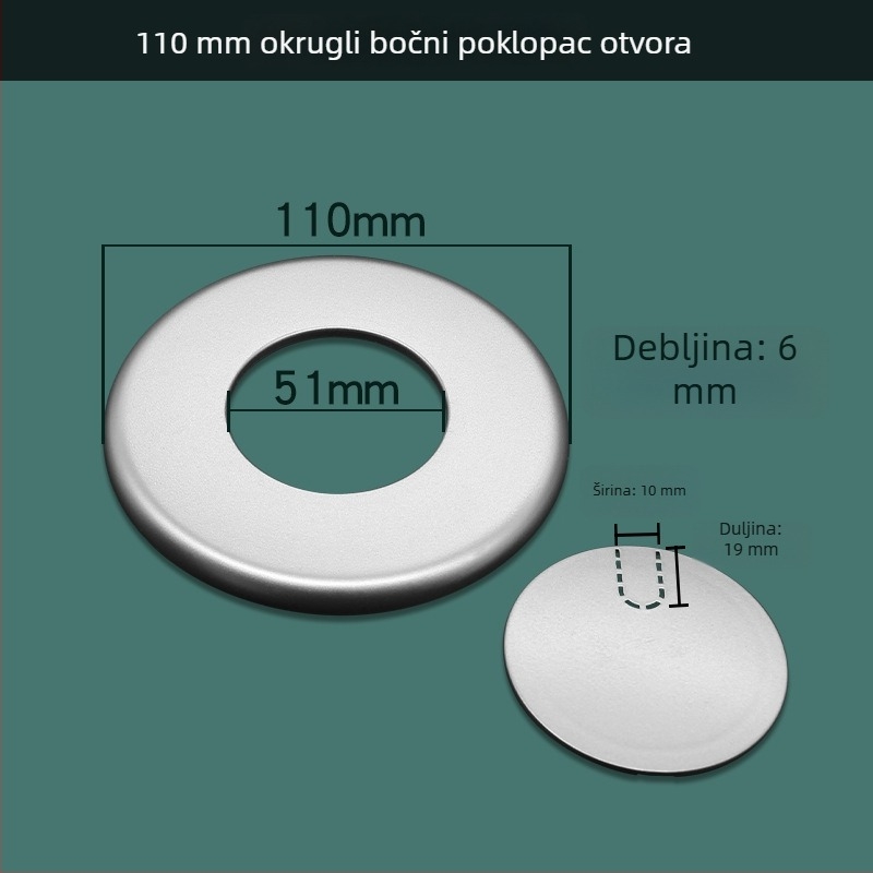 Dekorativni poklop za rupe u stijenci, kvadratni poklop za TV kablove i klimatizacijski uređaj