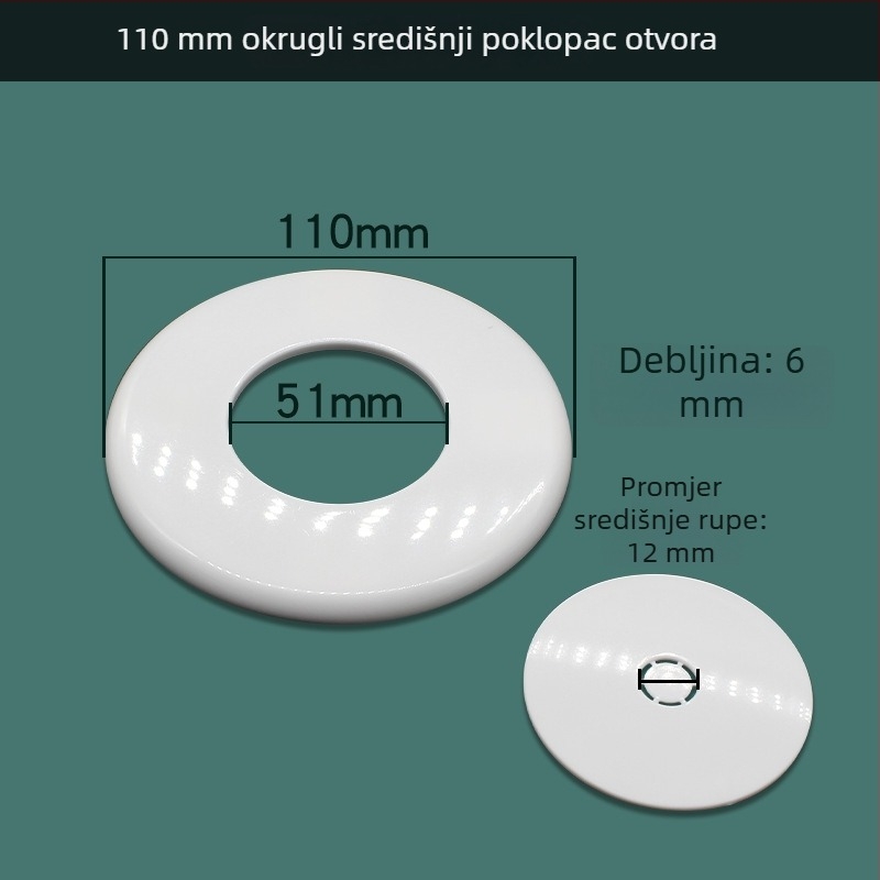 Dekorativni poklop za rupe u stijenci, kvadratni poklop za TV kablove i klimatizacijski uređaj