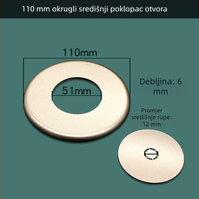 Dekorativni poklop za rupe u stijenci, kvadratni poklop za TV kablove i klimatizacijski uređaj