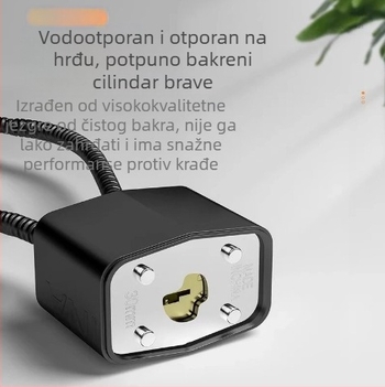 Čelična kabelska brava s kombinacijom za ormariće i arhive